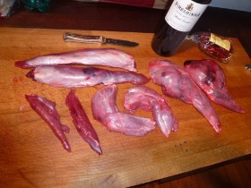 Hase - Keule, R&uuml;cken, Filet, Lauf